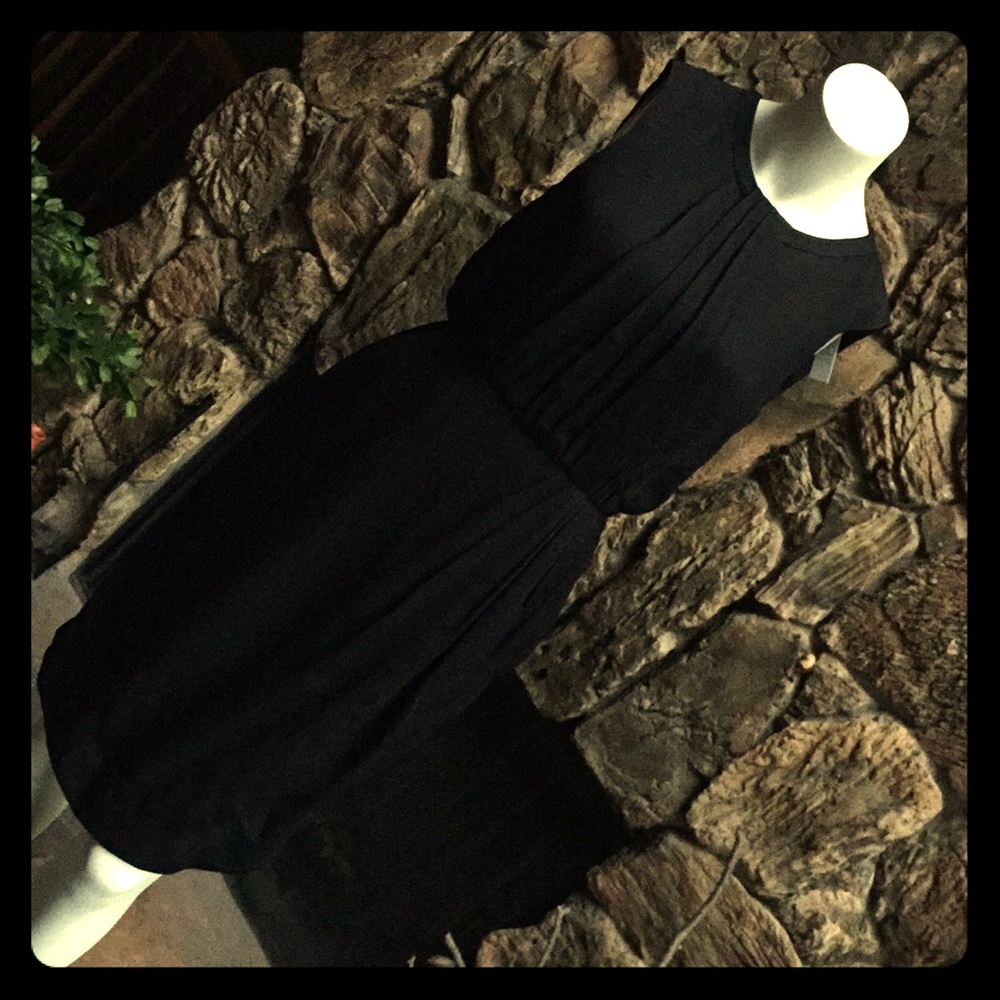Dylan Gray black chiffon cocktail dress 6 4